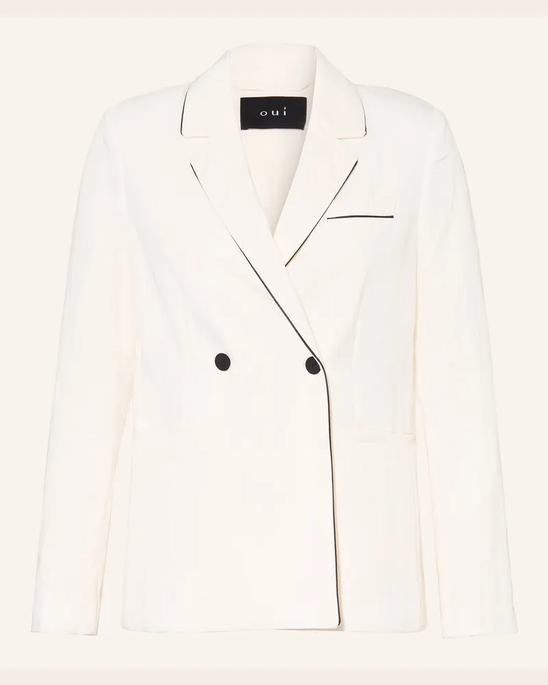 Oui  Blazer weiss Creme