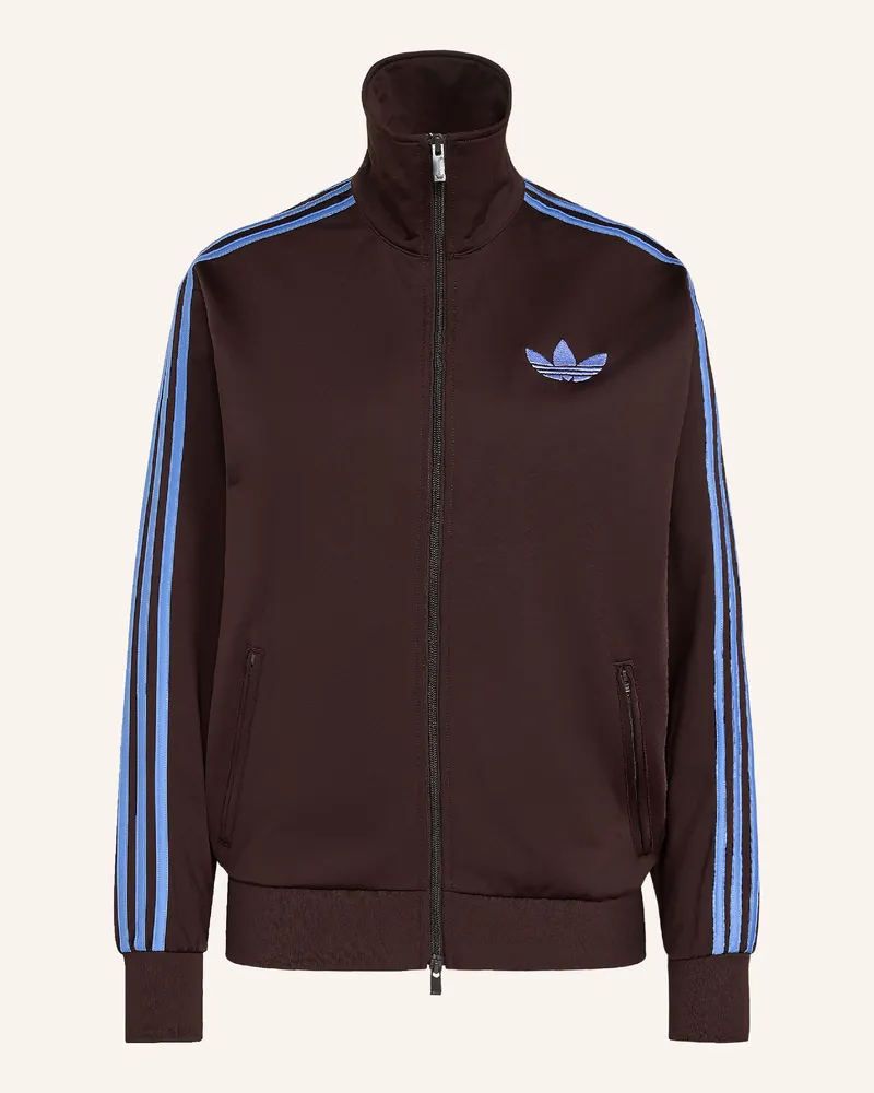 adidas Jacke Firebird Loose schwarz Dunkelbraun
