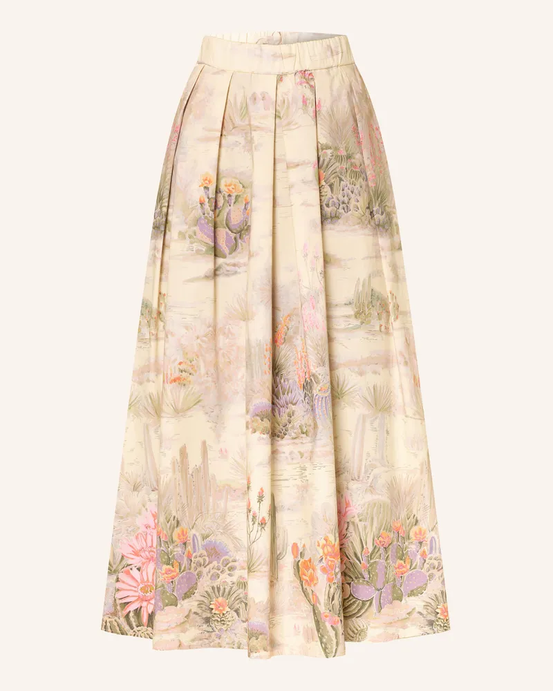 Riani Faltenrock Hellgelb