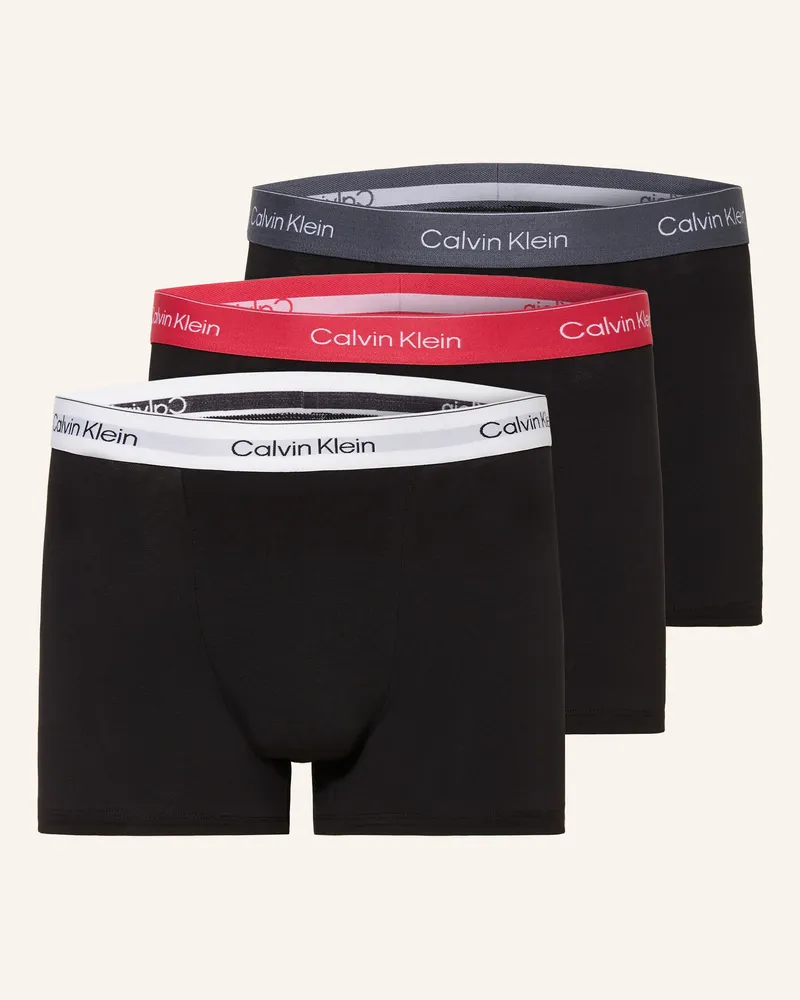 Calvin Klein 3er-Pack Boxershorts ICON COTTON Relaxed Fit Schwarz