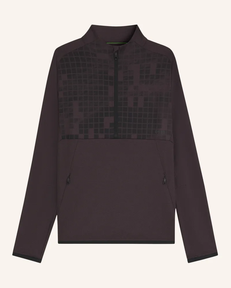HUGO BOSS Sweatshirt SW_JUMP QZ Regular Fit Lila