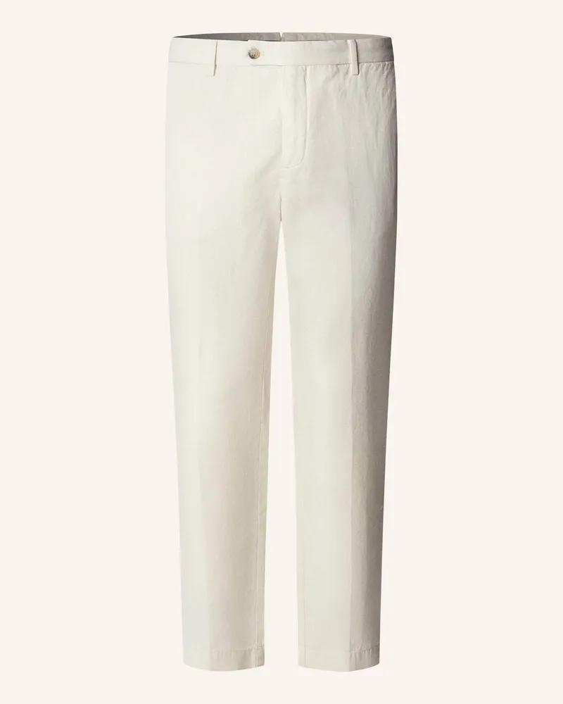 Hackett Chino Cotton Linen Chino weiss Creme