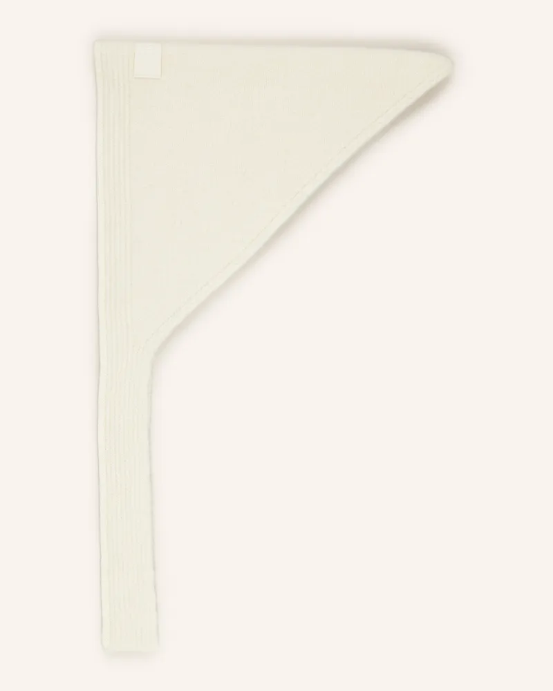 Jacquemus Schal Mit Alpaka weiss Ecru