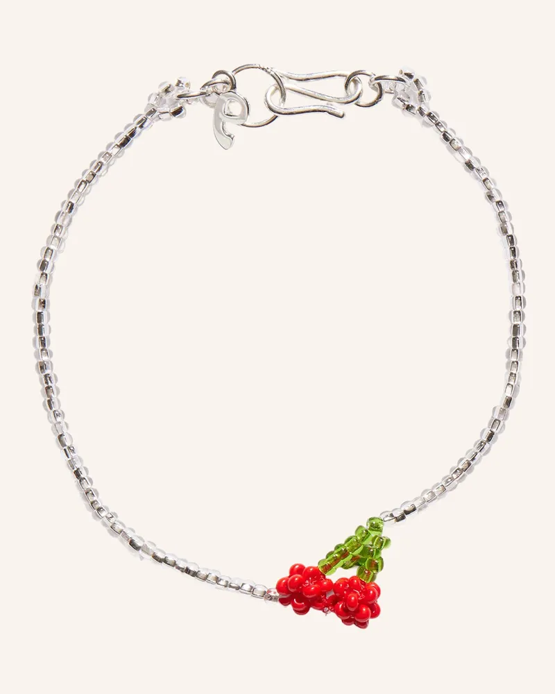 PURA UTZ Armbänder Mini Silver Cherry Bracelet 17cm By Glambou silber Silber