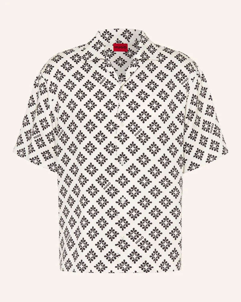 HUGO BOSS Resorthemd ESPINO Comfort Fit Ecru