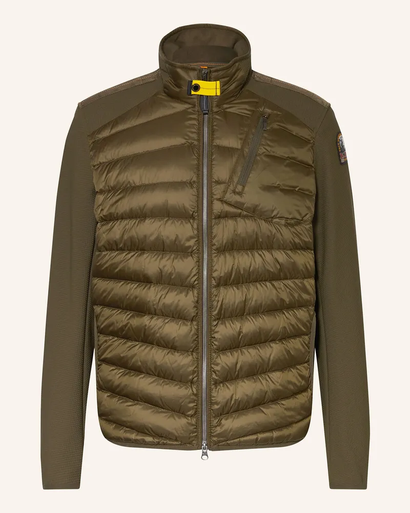Parajumpers Daunenjacke JAYDEN im Materialmix Dunkelgrün