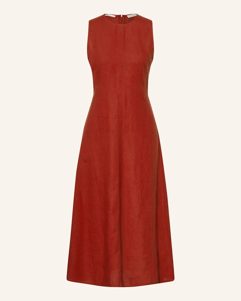 Marc O'Polo Leinenkleid Dunkelrot