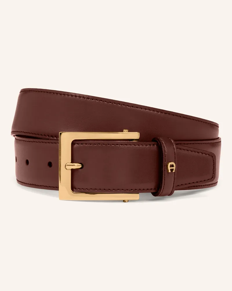 Aigner Ledergürtel BUSINESS Dunkelrot