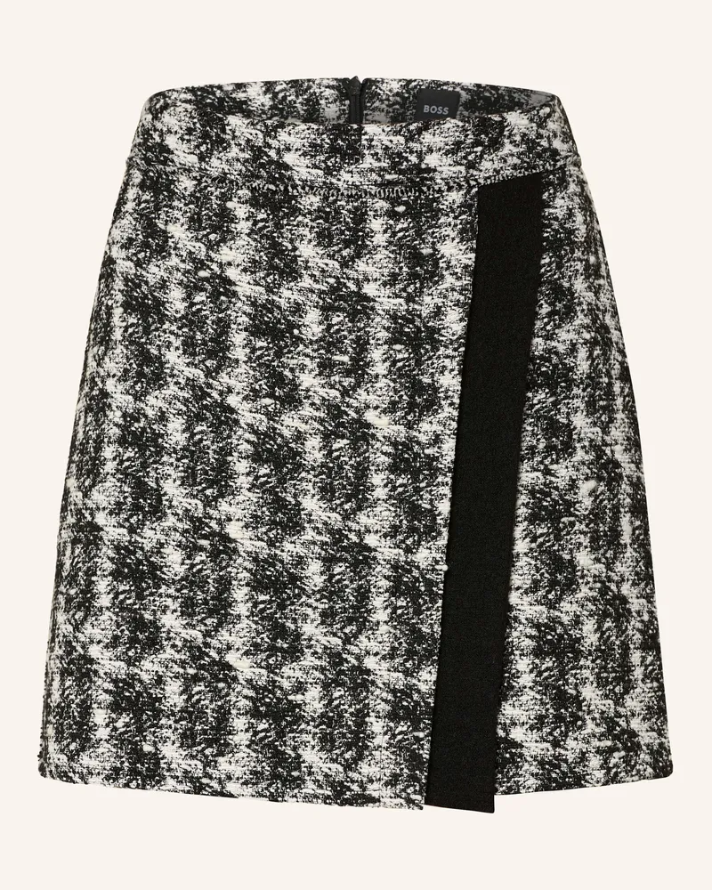 HUGO BOSS Bouclé-Rock VOLORIA Schwarz