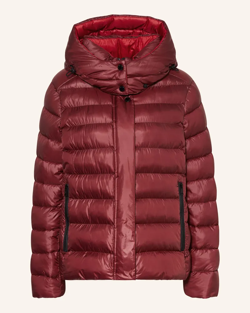 Fuchs Schmitt Steppjacke mit abnehmbarer Kapuze Dunkelrot