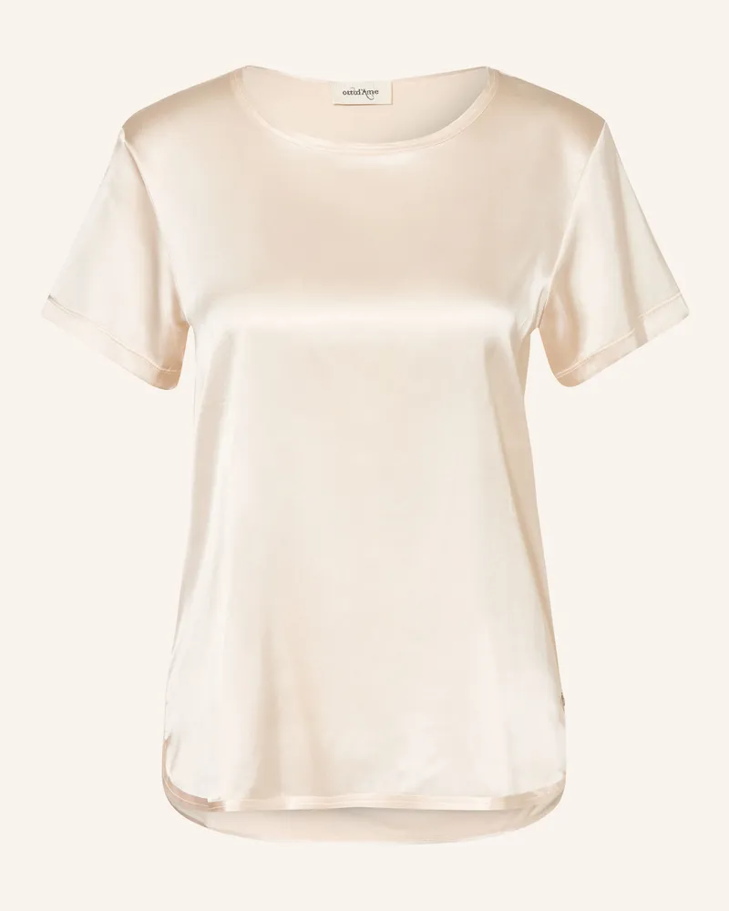 ottod’Ame Blusenshirt Aus Seide beige Creme