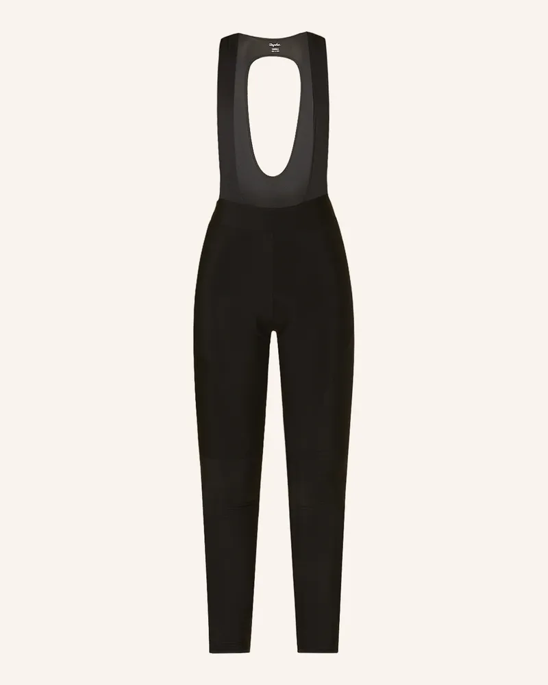 Rapha Thermo-Radhose CORE WINTER mit Trägern und gepolstertem Einsatz Schwarz