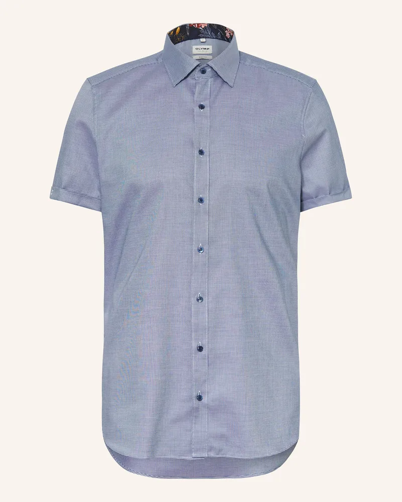 Olymp Kurzarm-Hemd Level Five Body Fit blau Dunkelblau