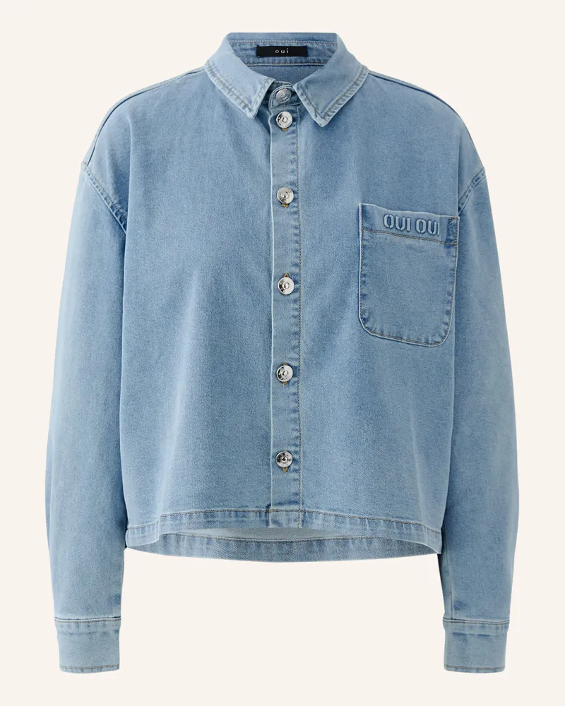 Oui  Bluse Blau