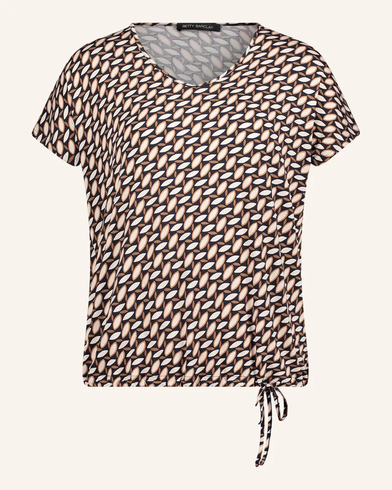 Betty Barclay Blusenshirt Aus Jersey blau Braun