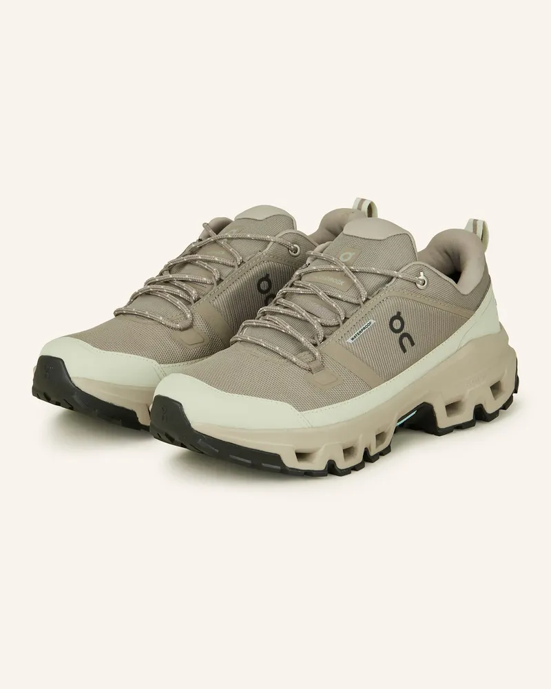 ON Wanderschuhe Cloudrock Low Wp beige Taupe