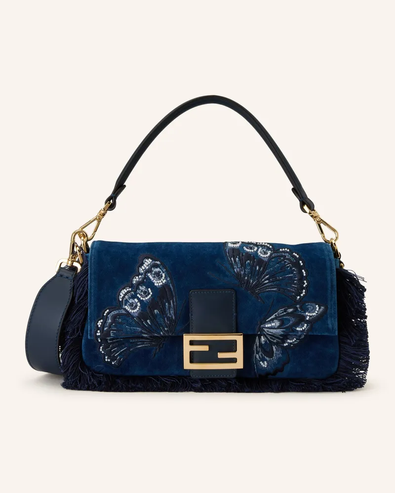Fendi Handtasche Baguette blau Blau