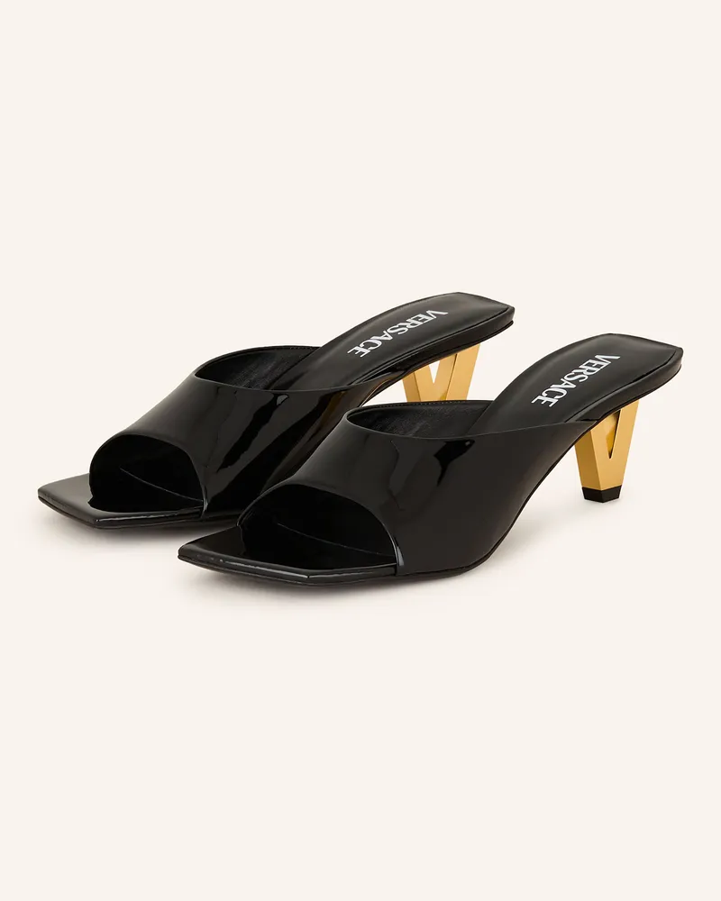 Versace Mules schwarz Schwarz