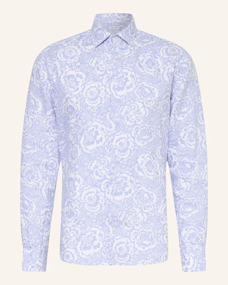 Seidensticker Leinenhemd Shaped Fit blau Hellblau