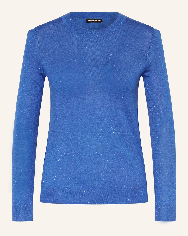 Whistles Pullover ANNIE mit Glitzergarn Blau