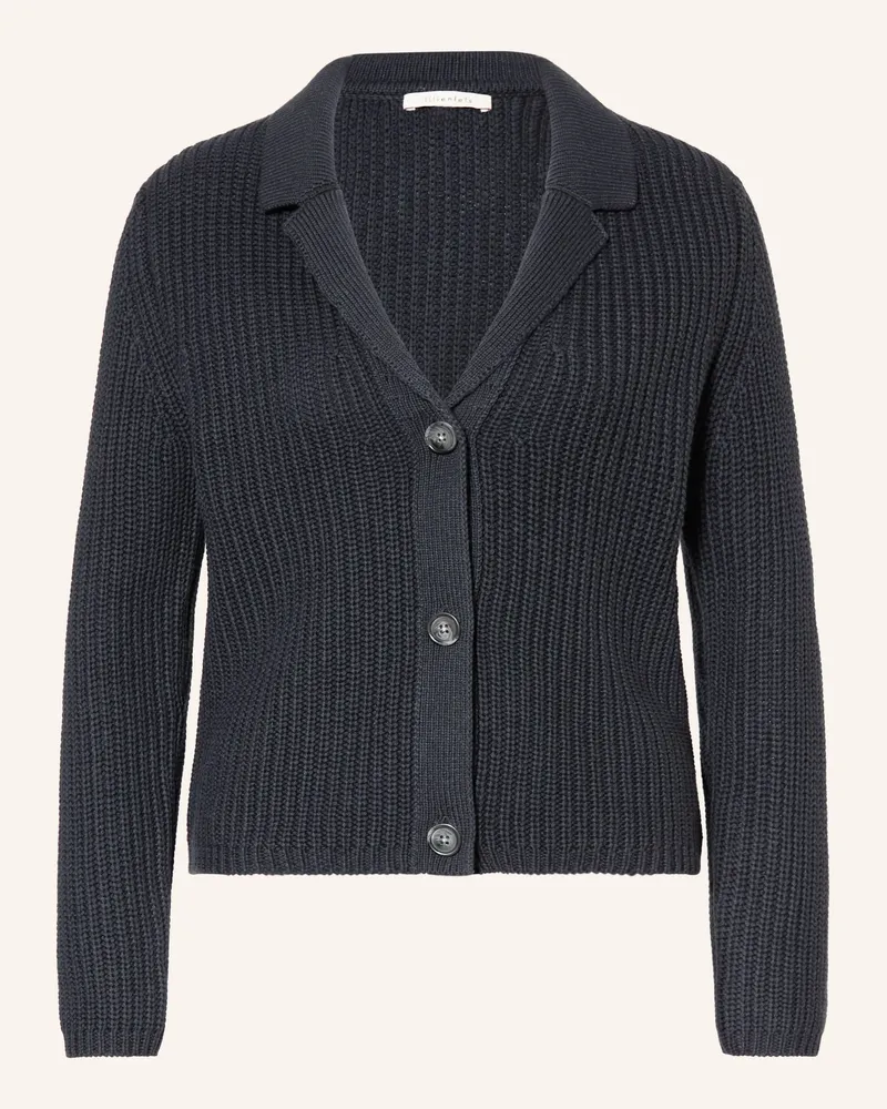 lilienfels Strickjacke blau Dunkelblau
