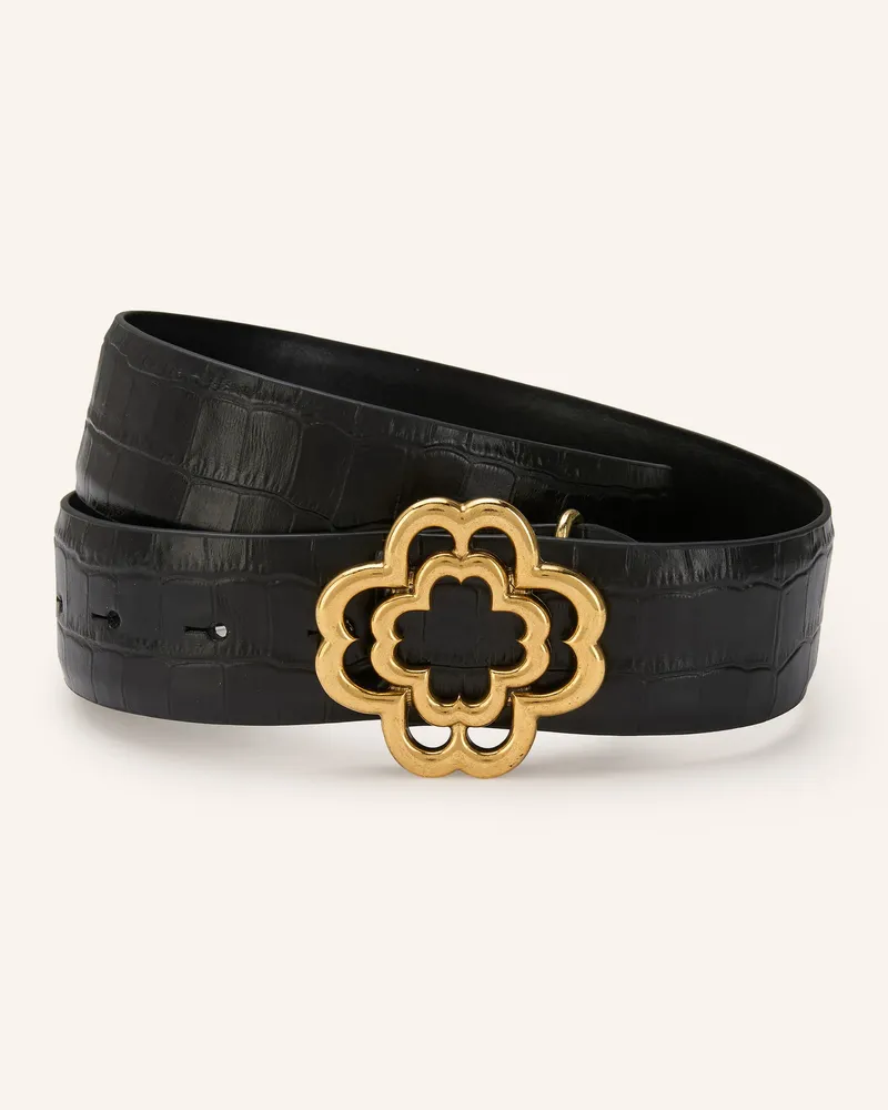 Maje Ledergürtel Schwarz