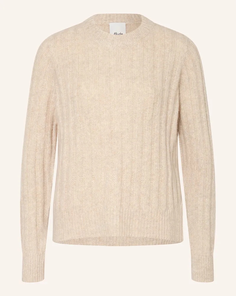 ALLUDE Cashmere-Pullover Creme