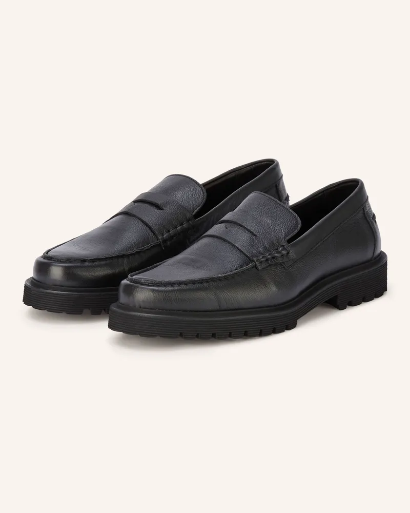 paul Penny-Loafer schwarz Schwarz