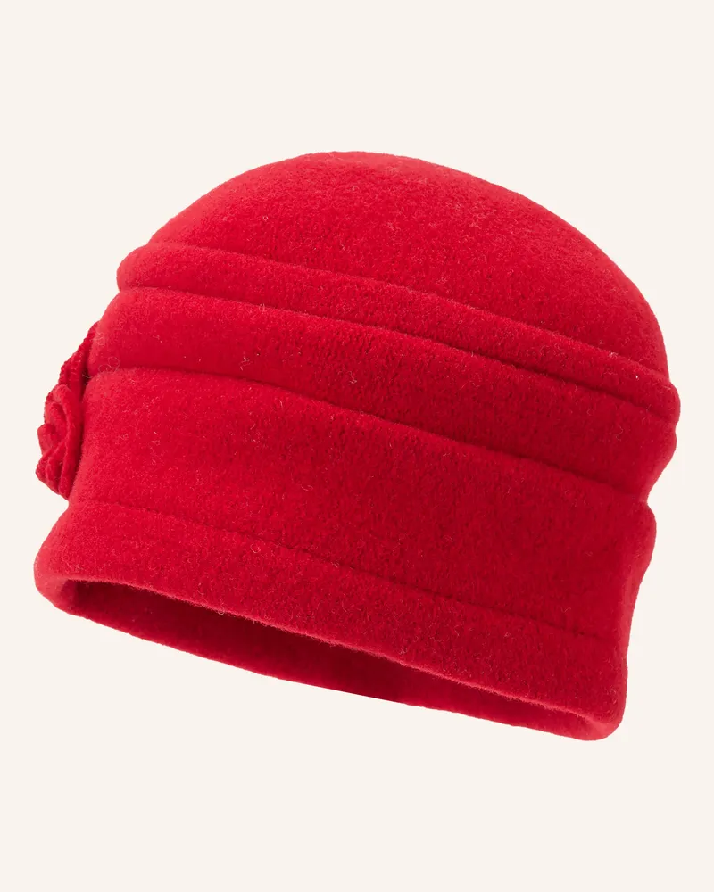 Seeberger Mütze rot Dunkelrot