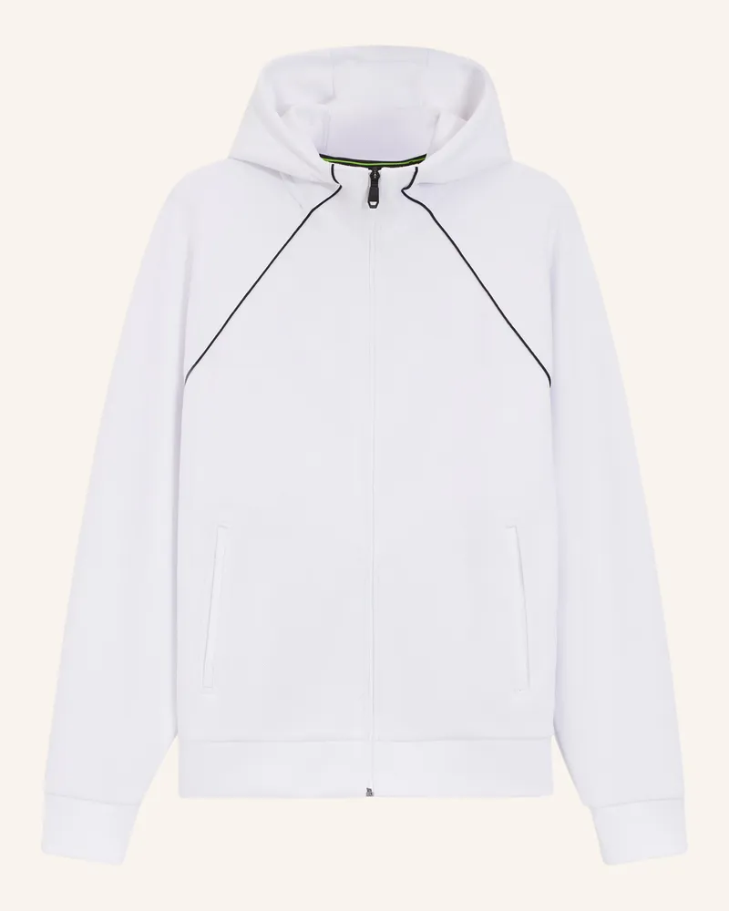 HUGO BOSS Sweatjacke Join Saggy weiss Weiss