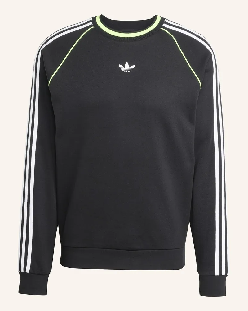 adidas ADIDAS ADICOLOR PIPING CREWNECK SWEATSHIRT Schwarz