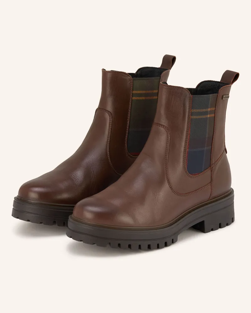 Barbour Chelsea-Boots Amberley braun Dunkelbraun