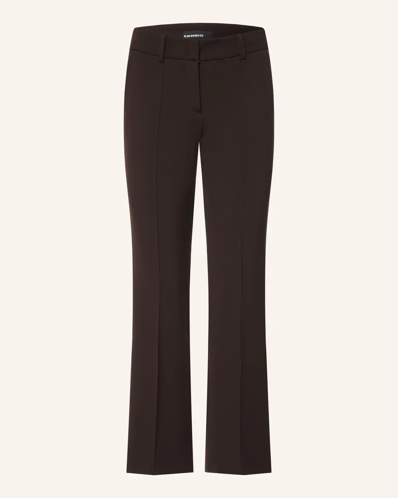 Cambio Bootcut-Hose Farah braun Dunkelbraun