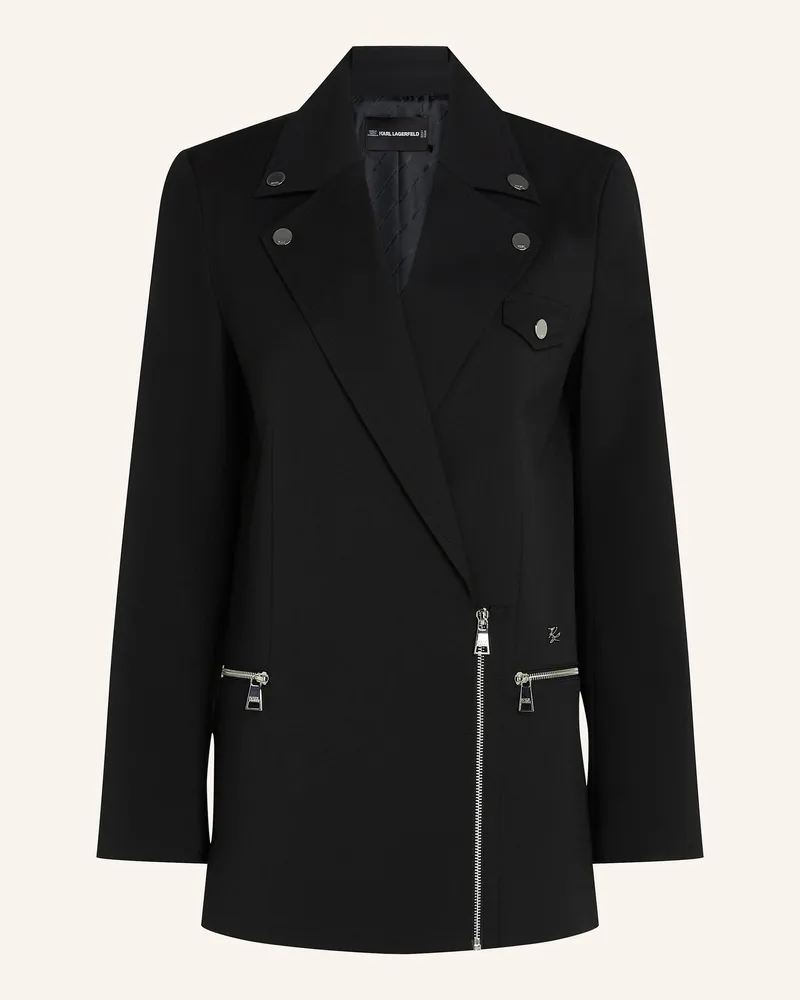 Karl Lagerfeld Blazer schwarz Schwarz