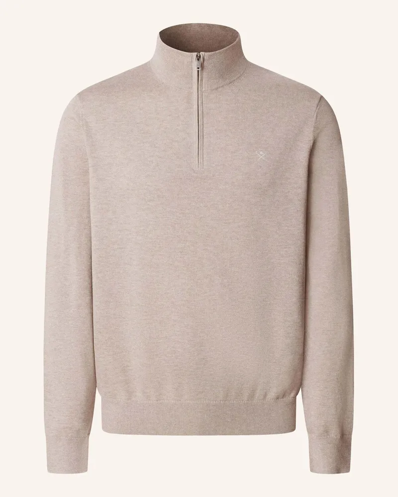 Hackett Pullover Ess Cotton Hzip beige Beige