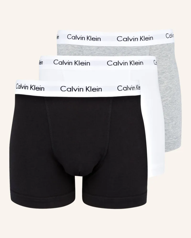 Calvin Klein 3er-Pack Boxershorts COTTON STRETCH Grau
