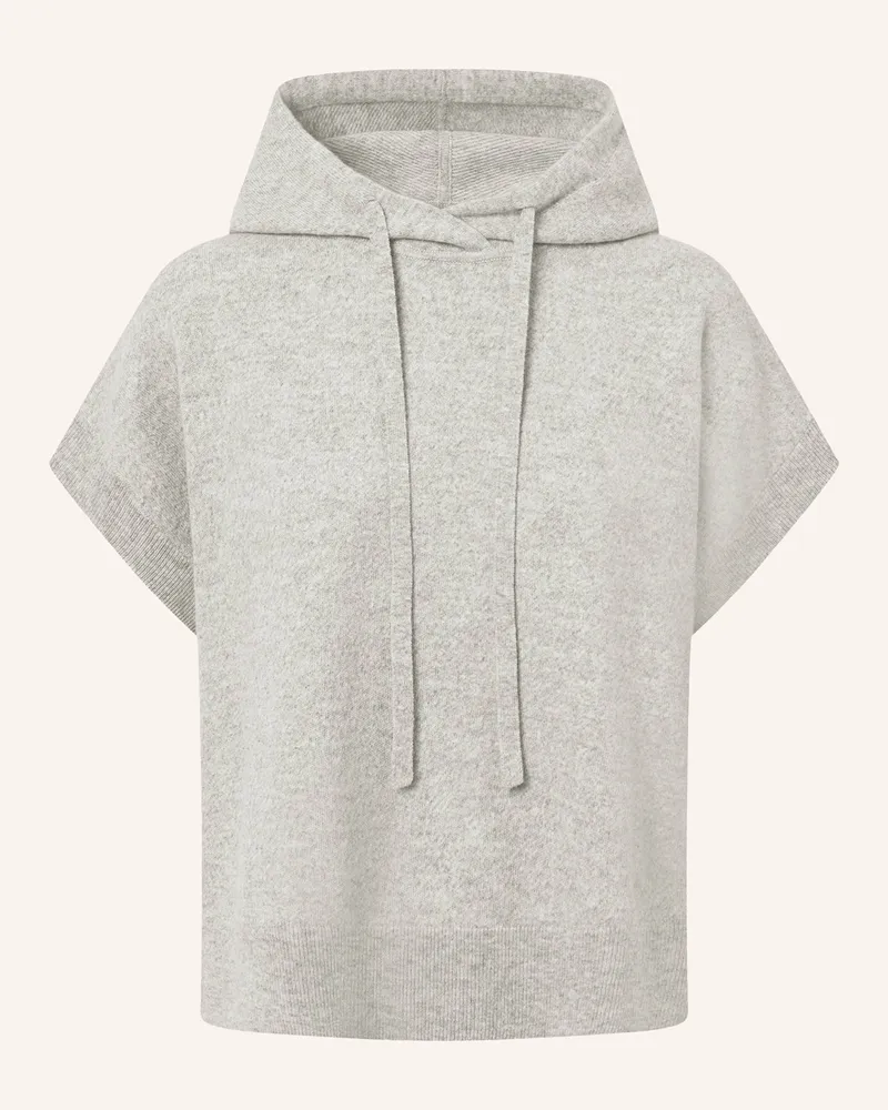 windsor. Strick-Hoodie mit Cashmere Hellgrau