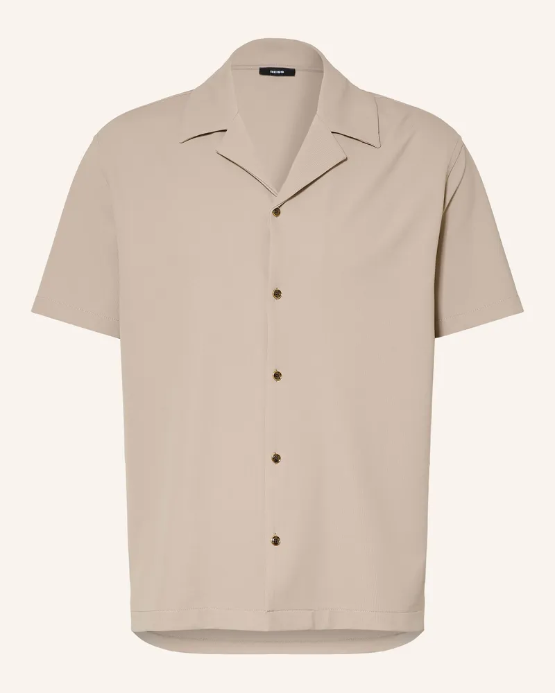 Reiss Resorthemd River Comfort Fit Aus Jersey beige Beige
