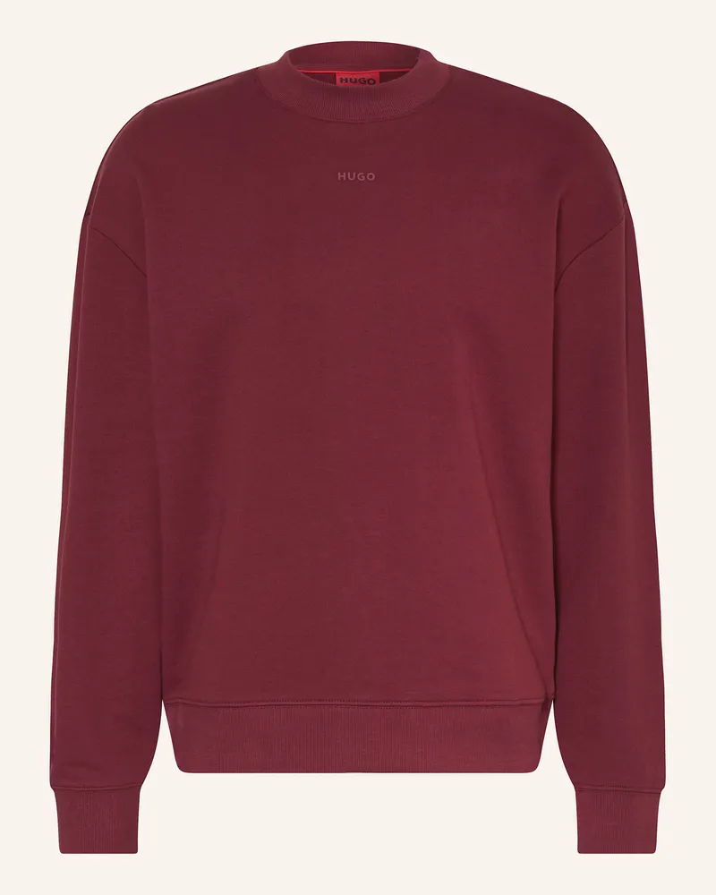HUGO BOSS Sweatshirt Dapocrew rot Dunkelrot