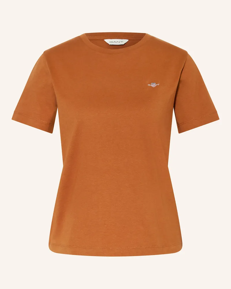 Gant T-Shirt Braun