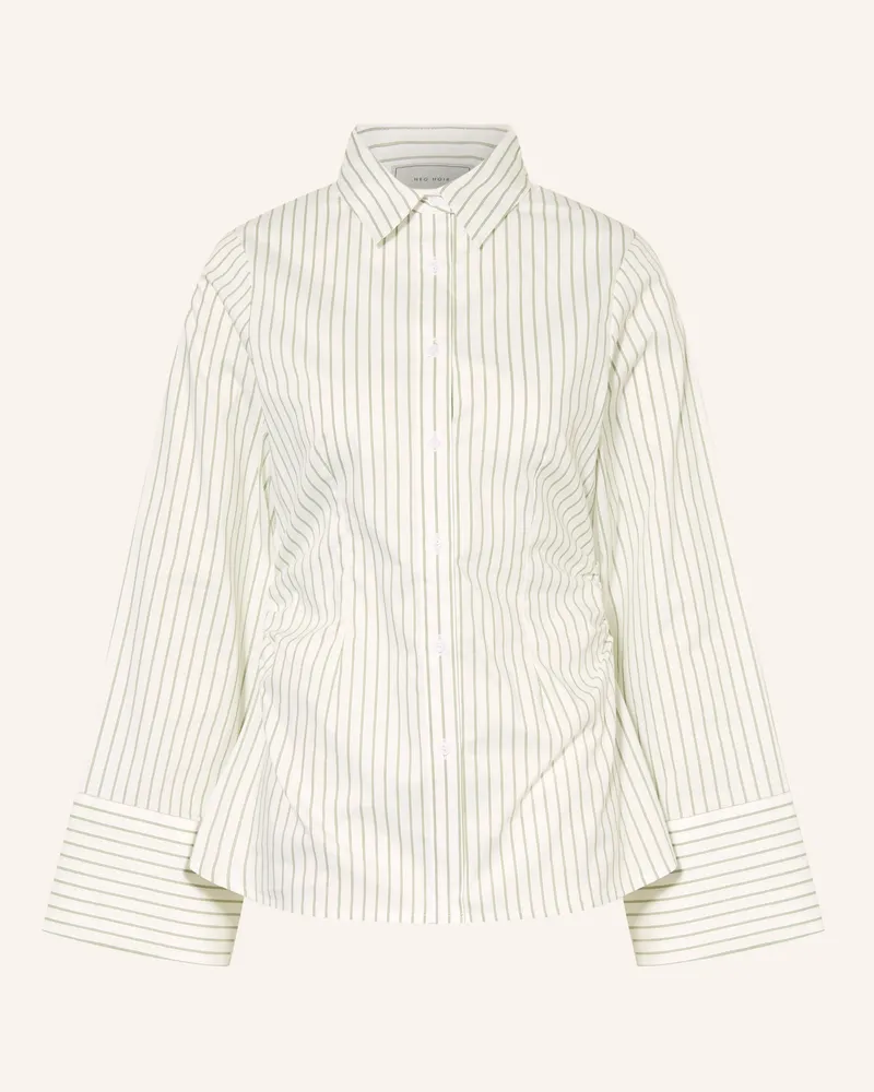 Neo Noir Hemdbluse Caroli gruen Weiss