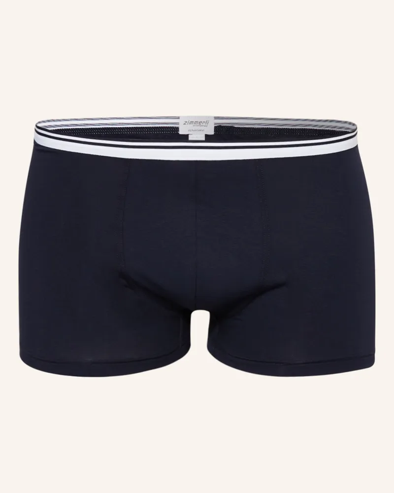 Zimmerli Boxershorts Pure Comfort blau Dunkelblau