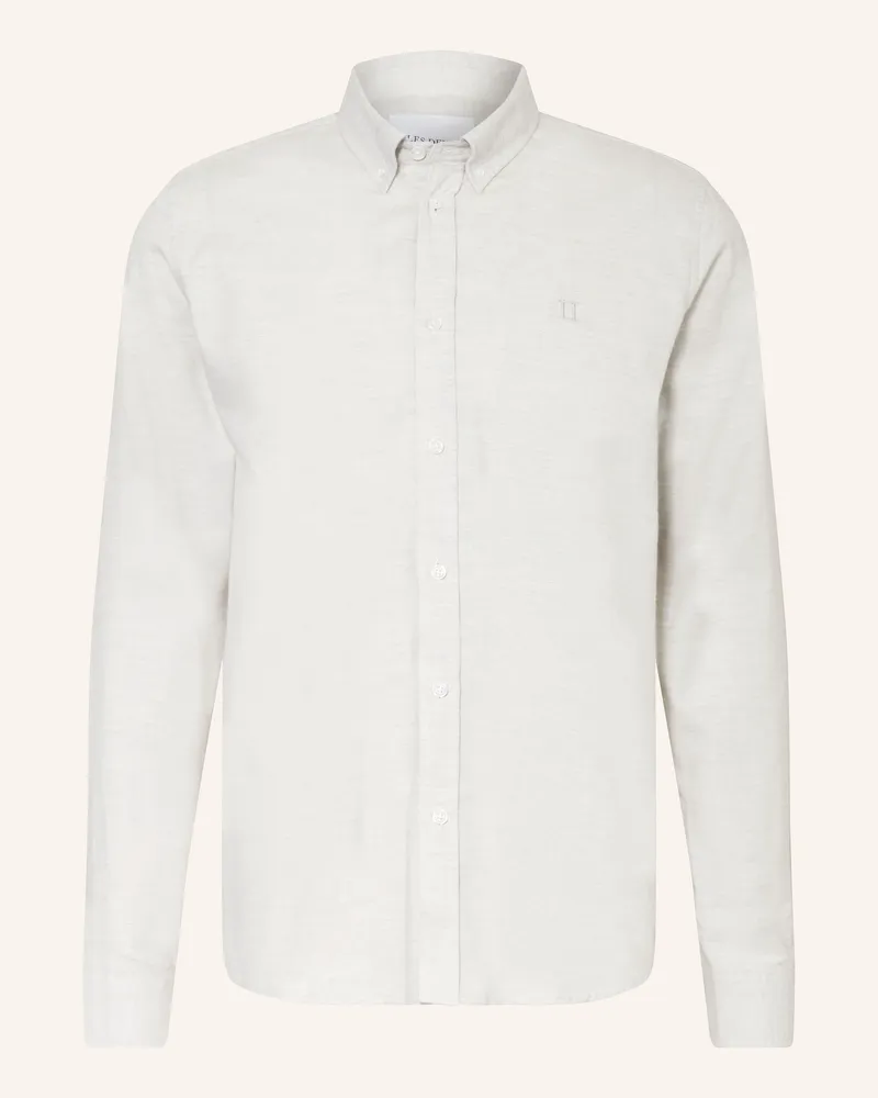 LES DEUX Flanellhemd DESERT REG Regular Fit Hellgrau