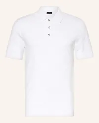 Reiss Strick-Poloshirt LUPTON Weiss