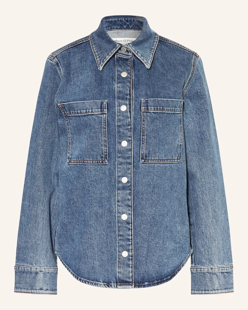 Marc O'Polo Jeansbluse Dunkelblau