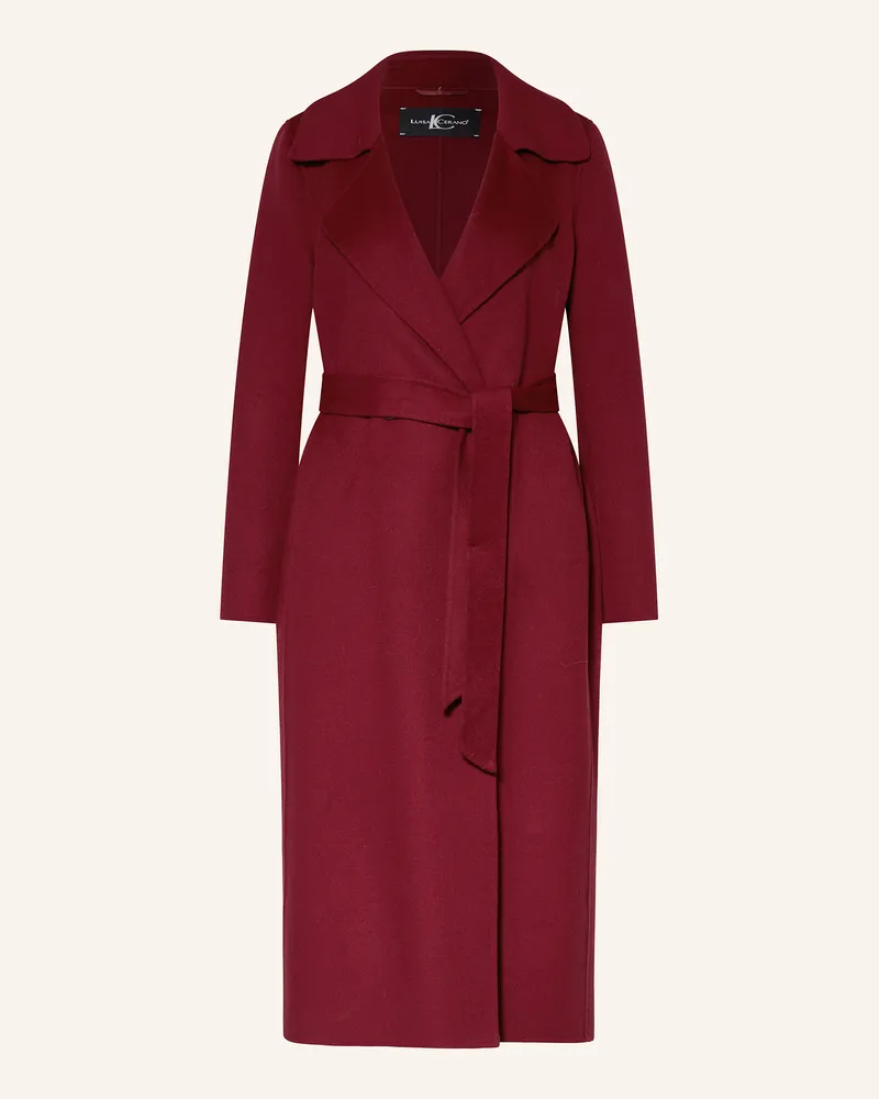 Luisa Cerano Wollmantel Dunkelrot