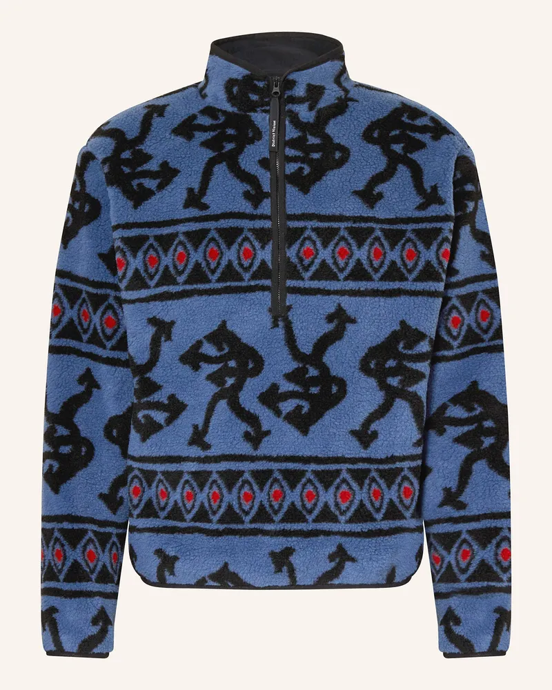 District Vision Fleece-Troyer Blau
