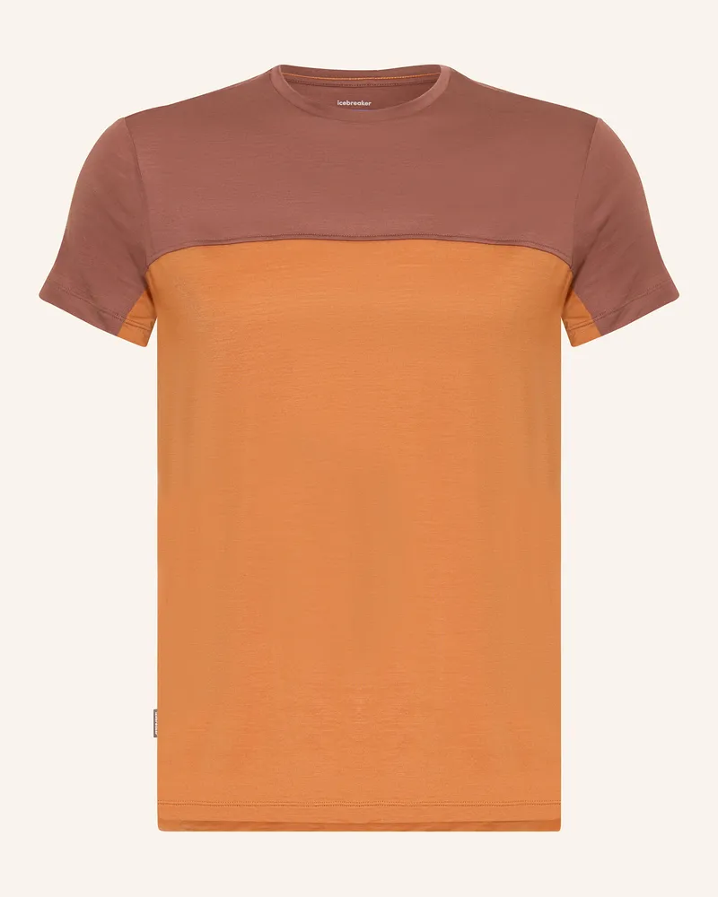 Icebreaker T-Shirt 125 COOL-LITE™ SPHERE III mit Merinowolle Dunkelorange