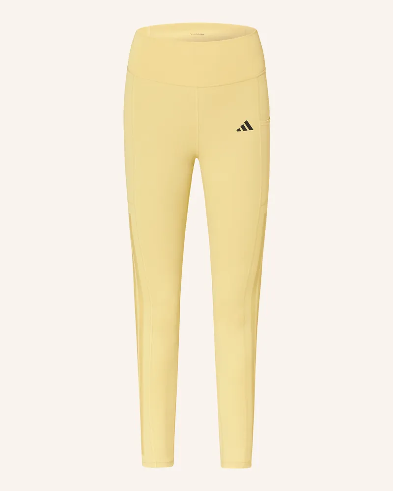 adidas OPTIME 3-STREIFEN FULL-LENGTH LEGGINGS Gelb