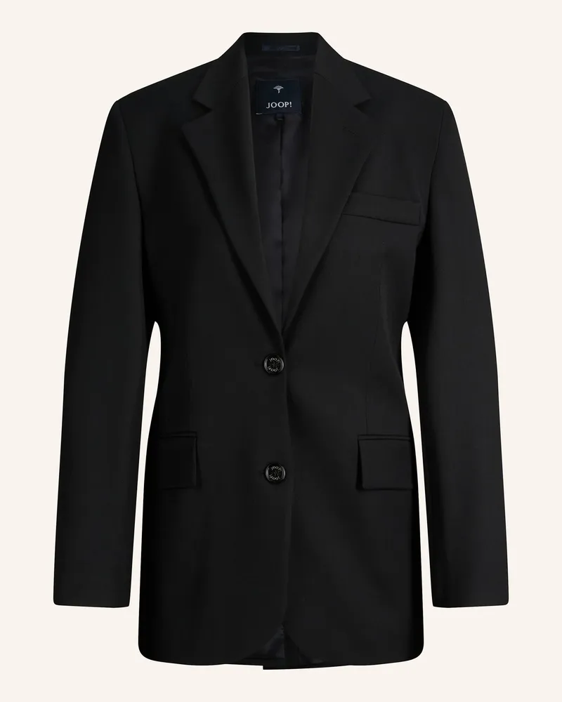 JOOP! Wollmix-Boyfriend-Blazer schwarz Schwarz